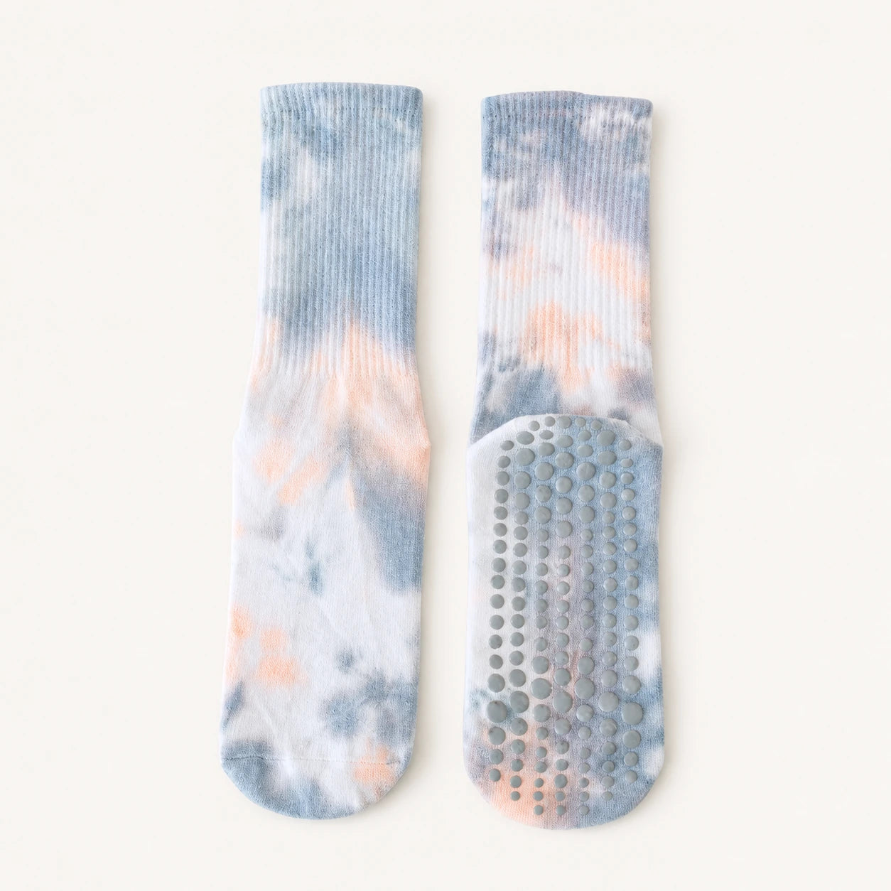 Pastel Tie-Dye Crew Grip Socks