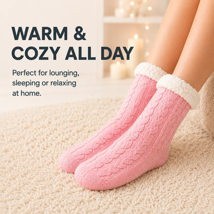 Pink slipper socks for cosy indoor wear